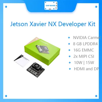 NVIDIA Jetson Xavier NX Developer Kit, небольшой суперкомпьютер с искусственным интеллектом для периферийных вычислений, с охлаждающим вентилятором и блоком питания