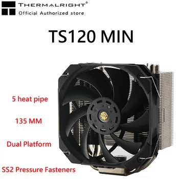 Thermalright TS120 MINI 135 мм, радиатор воздушного охладителя шасси ITX с одной башней, 5 тепловых трубок, радиатор охлаждения процессора компьютера