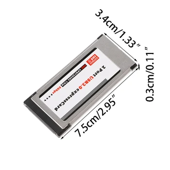  Адаптер-конвертер PCI-E PCI Express на 2 порта USB 3.0 34 мм Expresscard