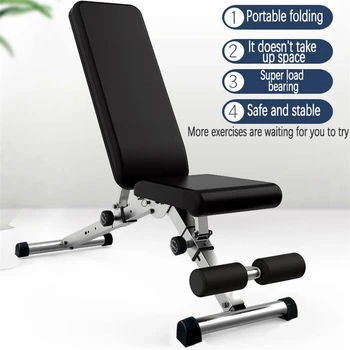 Бытовые тренажеры для фитнеса, стул с гантелями, доска для сидения, складная многофункциональная доска для мышц живота, стул для упражнений, скамейка