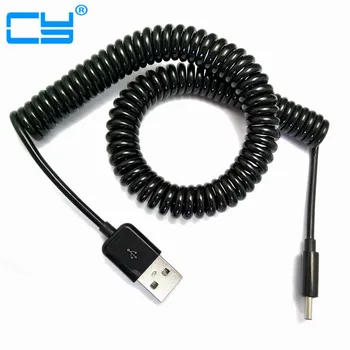 Кабели USB 2.0-Mini USB, кабель-адаптер для передачи данных со спиральной пружиной, 50 см/0,5 м, 200 см/2 м