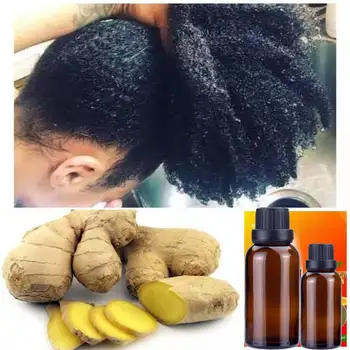 Лучшая сыворотка для восстановления роста волос с имбирем, органические масла для мужчин и женщин, средства для ухода за волосами