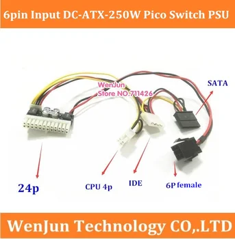 Топ PCI-e 6Pin 6P 6-контактный разъем постоянного Тока 12 В 160 Вт 24Pin Pico ATX Переключатель pcio Блок Питания Авто Mini ITX Модуль питания Высокой Мощности